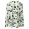 Work Tops for Women, Oversized Tshirt Maternity Shirts Women's Fashion Casual Round Neck Long Sleeve Printed T-Shirt Top Thermal Women Shirts Long Sleeve Women Plus Size Shirts (2-Green,X-Large) view 3