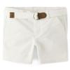 Gymboree,and Toddler Belted Twill Chino Shorts,Simply White,3T view 1