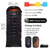 OMVMO -10 Degrees F 800 Fill Power Down Sleeping Bag for Adults,Black Left-Zipper Long view 2