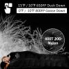 OMVMO -10 Degrees F 800 Fill Power Down Sleeping Bag for Adults,Black Left-Zipper Long view 3