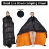 OMVMO -10 Degrees F 800 Fill Power Down Sleeping Bag for Adults,Black Left-Zipper Long view 4