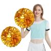 2 Pack Cheer pom poms , Professional Cheerleader Pom Poms ,for Team Spirit Sports Dance Cheer Kids Adults (Gold) view 1