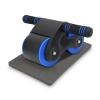 Abdomina Roller Workout Exerciser Equipment , Automatic rebounds Abdominal Wheel , Abdominal Roller Machine with Knee Pad for Abdominal Core Strength Training , Home Gym Fitness for Men Women(Blue)
