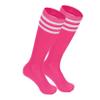 Pink Girls Soccer Socks Youth Softball Socks Athletic Sock 1 Pair Rosy White 9-12 Years view 1