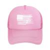 Wikjxiz Gun American Flag Mesh Hat Trucker Hats Cool Baseball Cap for Men Women Pink Fishing Caps view 2