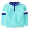 Gymboree,and Toddler Embroidered Long Sleeve Rashguard,Teal,10 view 1