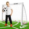 Backyard Soccer Goals, Kids Net 4'x3' High-Strength Fast Set-Up | Football Gifts for Age 3 4 5 6 7 8 9 10 11 12 13 14 Year Old Child Teens & Youth (Weatherproof), White view 1
