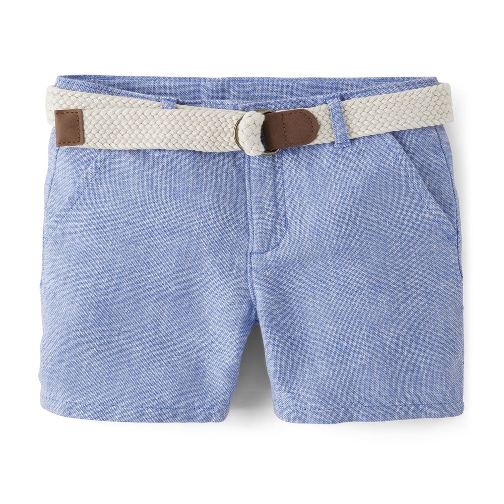 Gymboree,and Toddler Belted Twill Chino Shorts,Boy That's Blue,8