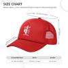 Wikjxiz Up More Poles Than A Stripper Mesh Hat Trucker Hats Adjustable Baseball Cap for Men Women Red Fishing Caps view 4