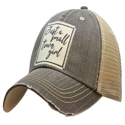 VINTAGE LIFE Just a Small Town Girl Cap, Light Brown