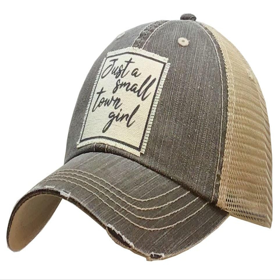 VINTAGE LIFE Just a Small Town Girl Cap, Light Brown