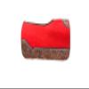 EQUINE OVERSEAS Western Felt pad Saddle pad Made of 100% Woolen Felt .Hand Carved Leather Attached on The pad Make it More Beautiful. Product Red view 1