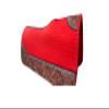 EQUINE OVERSEAS Western Felt pad Saddle pad Made of 100% Woolen Felt .Hand Carved Leather Attached on The pad Make it More Beautiful. Product Red view 2