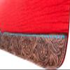 EQUINE OVERSEAS Western Felt pad Saddle pad Made of 100% Woolen Felt .Hand Carved Leather Attached on The pad Make it More Beautiful. Product Red view 4