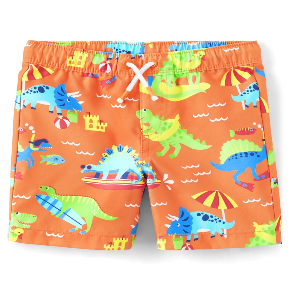 Gymboree,and Toddler Swim Trunks,Dino Sun Glow,7