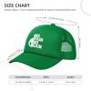 Wikjxiz No Pains, No Gains Mesh Hat Dad Hats Cool Baseball Cap for Men Women Green Fishing Caps view 4