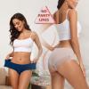 ADOVAKKER Women Underwear Cheeky Panties Stretch Lace Underpants for ladies Silky Nylon Sexy Briefs 5-pack A-S view 3