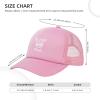 Wikjxiz It's Weird Being The Same Age As Old People Mesh Hat Trucker Hats Adjustable Baseball Cap for Men Women Pink Fishing Caps view 4