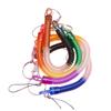 Kisangel 4pcs Spring Coil Key Ring Tether with Clip Flexible Anti-lost Lanyard for Daily Use Random Colors Durable Material for Keychain Outdoor Activities view 1