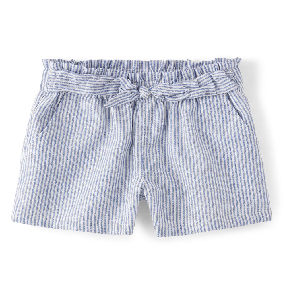 Gymboree,and Toddler Tie Front Linen Shorts,Boy Thats Blue,10