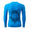ADOREISM Swim Shirts for Men UPF 50+ Quick-Dry Sun Protection Long Sleeve Rash Guard for Men (Blue, S) view 4