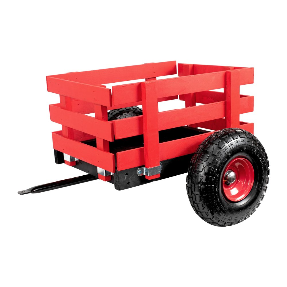 Gener8 Tricycle Trailer in Classic Red Easy Attachment Durable Design Inflatable Tires 44 lbs Weight Capacity Perfect for Hauling Toys Picnic Supplies and Outdoor Adventures Ages 3-7