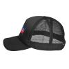 Wikjxiz USA Map American Flag Mesh Hat Dad Hats Adjustable Baseball Cap for Men Women Black Fishing Caps view 3