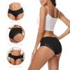 ADOVAKKER Women Underwear Cheeky Panties Stretch Lace Underpants for ladies Silky Nylon Sexy Briefs 5-pack C-XL view 3