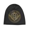 All Seeing Mystic Eye in Masonic Compass Beanie Hat Men Skull Cap Women Slouchy Hat Stocking Hat Knitted Hat Black view 2
