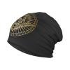 All Seeing Mystic Eye in Masonic Compass Beanie Hat Men Skull Cap Women Slouchy Hat Stocking Hat Knitted Hat Black view 3