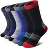 DOSKONI Kids Merino Wool Hiking Socks Boys Girls Toddlers Winter Warm Thick Thermal Cushion Crew Gift Socks 6 Pairs Wool Socks B,4-7 Year Old view 1