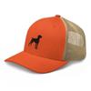 Vizsla Trucker hat, Embroidered Unisex hat, Vizsla dad hat, Vizsla mom Gifts, Black Embroidery. view 4