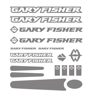 for gary fisher cycle set bike sticker frame protector decals (Black)