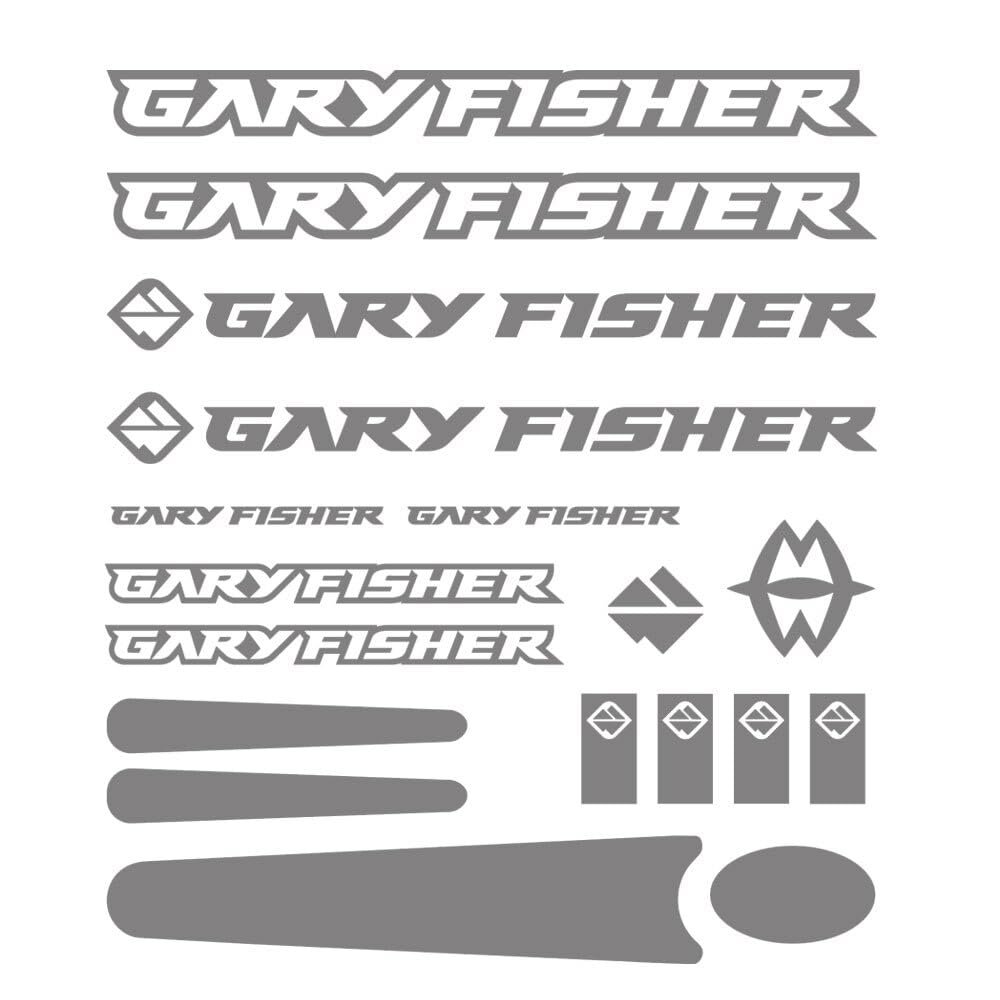 for gary fisher cycle set bike sticker frame protector decals (Black)