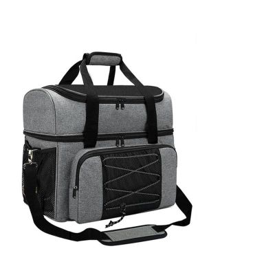 TAPIVA Bowling Roller Bags Bowling Ball Bag with Double Ball Holder Bowling Ball Tote Bags for One Pair of Bowling Shoes Size