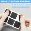 26Pcs Bike Tire Patch Repair Kit, Round Inner Tube Patch Kit Rectangular Bike Tire Patch Kit Self Adhesive Patch Kit with Metal Rasps, Bicycle Tire Patch Kit for Inflatable Rubber Flat Tire Repair view 2
