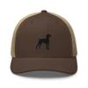Vizsla Trucker hat, Embroidered Unisex hat, Vizsla dad hat, Vizsla mom Gifts, Black Embroidery. view 1