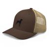 Vizsla Trucker hat, Embroidered Unisex hat, Vizsla dad hat, Vizsla mom Gifts, Black Embroidery. view 4