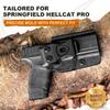 WARRORLAND IWB Kydex Holster Optics Cut: Springfield Armory Hellcat Pro Pistol, Inside Waistband Appendix Carry Holster, Adj. Retention & Cant, Right Hand view 2