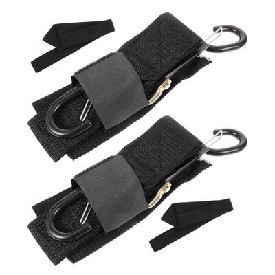 2 Sets Boat Tie Down Straps to Trailer Straps for Kayak Boat Accessories Nylon Winch Strap Trailer Transom Binding Strap Supplies Trailer Tie-Downs