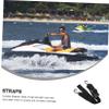 2 Sets Boat Tie Down Straps to Trailer Straps for Kayak Boat Accessories Nylon Winch Strap Trailer Transom Binding Strap Supplies Trailer Tie-Downs view 3