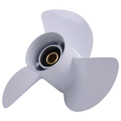 AIVWUMOT Aluminum Boat Outboard Propeller 3 Blade 13-5/8x13 6E5-45949-00-00 6E5-45949-00-EL Compatible with Yamaha 50HP 60HP 70HP 75HP 80HP 85HP 90HP 115HP 130HP 6E5459490000 4121-3137-13