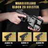 WARRIORLAND IWB Kydex Holster with Claw Attachment and Optic Cut Fit G26 Gen 1-5 / G27 & G33 Gen 3-4 Pistol, Inside Waistband Appendix Carry G26 Holster, Adj. Cant & Retention, Right Hand view 3
