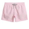 maamgic Mens Swim Trunks 5 Inch with Mesh Lining, Quick Dry Mens Bathing Suit, Swim Shorts for Swimming and Beach, Large Pink Striped view 1