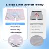 maamgic Mens Swim Trunks 5 Inch with Mesh Lining, Quick Dry Mens Bathing Suit, Swim Shorts for Swimming and Beach, Large Pink Striped view 3