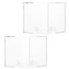 VOSAREA 2pcs High- Acrylic Baseball Display Case Dustproof Storage Box for Collecting Showcasing Sports Balls for Memorabilia Home Decor view 2