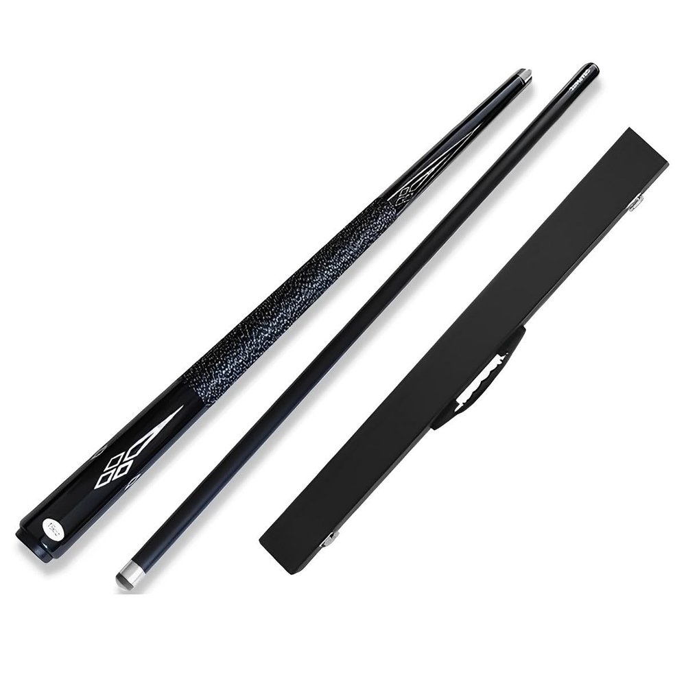 58 inch Pool Cue Stick, 1/2 Jointed Carbon Fiber Maple Wood Billiard Pool Cue, Handmade Snooker Cue with Box, 10mm/11.5mm/13mm to Choose 13mm