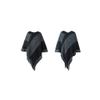 Autumn/Winter Imitation Cashmere Women Contrast Sweater Tassel Knit Pullover Poncho Female Loose Cape Knitwear Black view 2