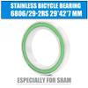 WAAZVXS WEIWEIBEIER 1PC S6806/29 LLB Ball Bearing 29x42x7mm ABEC-3 Stainless Steel Double Sealed 6806RS Bicycle Bearings Bracket Bottom view 3