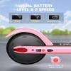 FanttikRide C9 Kids Electric Scooter Ages 8-12, Foldable for Kids 3.9-5.2 ft, 132 lbs, 5 Miles Range, Up to 40 mins Ride Time, 2 Safe Max Speed 6/10 MPH, 3 Adjustable Heights, Pink view 2